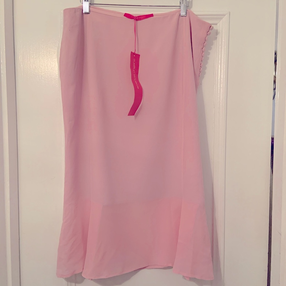 Emanuel Ungaro pink silk skirt NEW NWOT